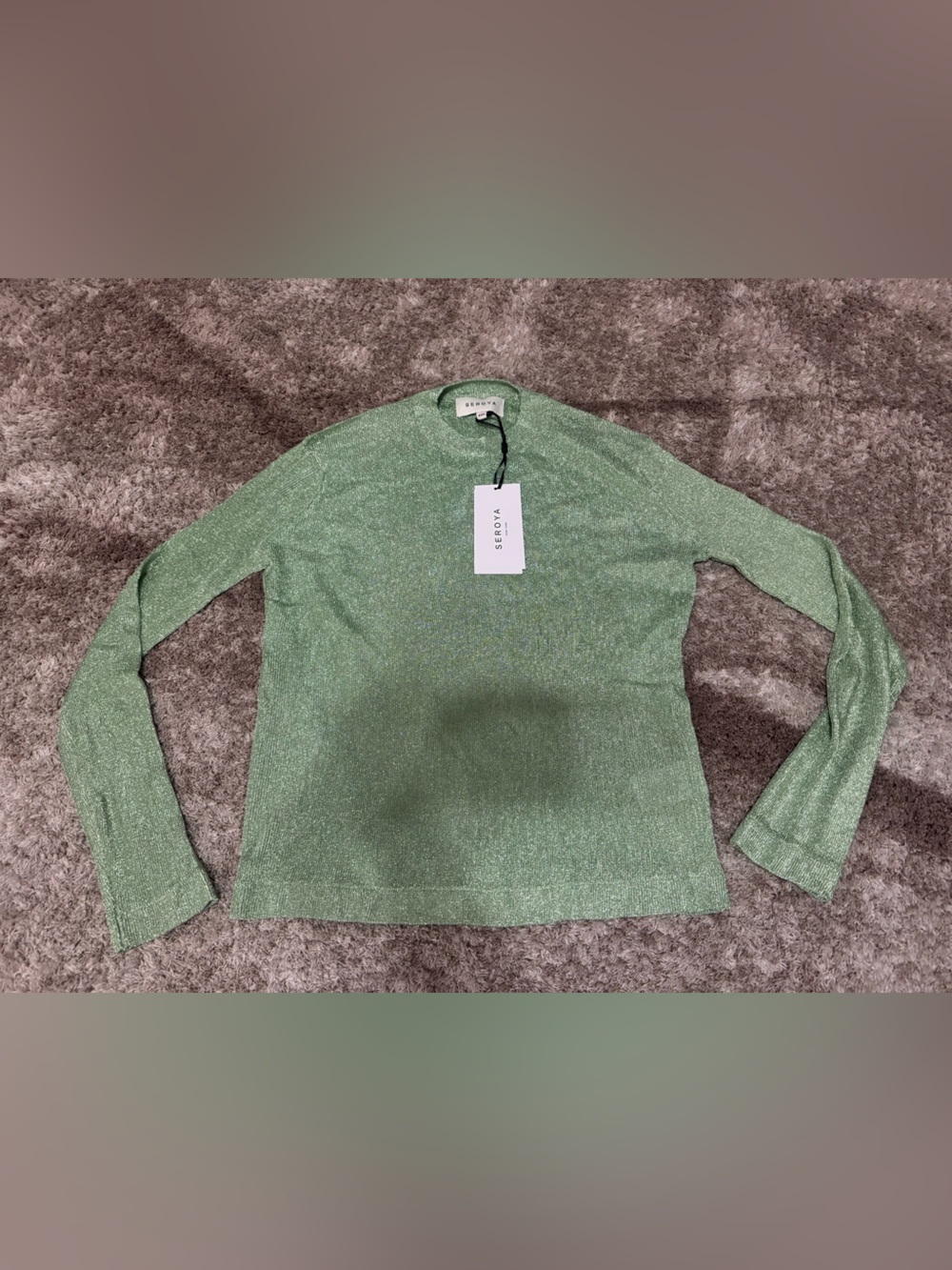 Seroya HANA METALLIC KNIT TOP